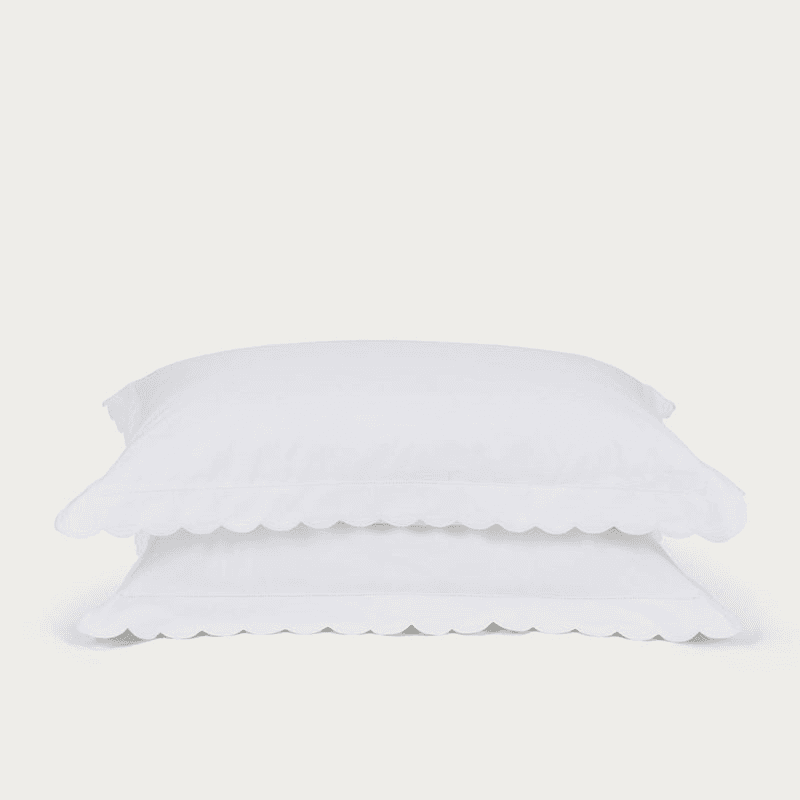 Madalena Set of 2 Oxford Pillowcases, White