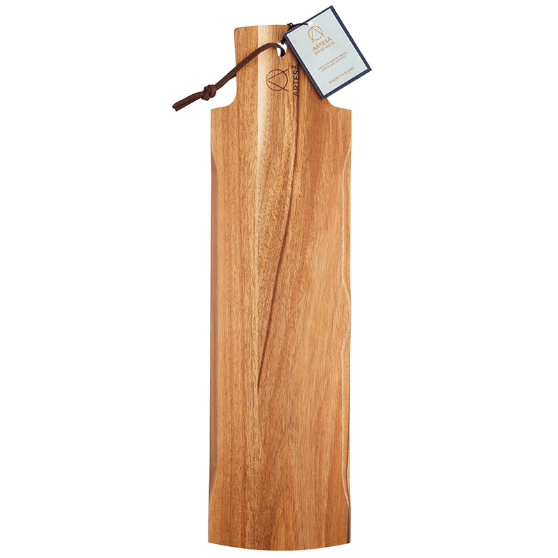 Serving plank/baguette board, acacia wood