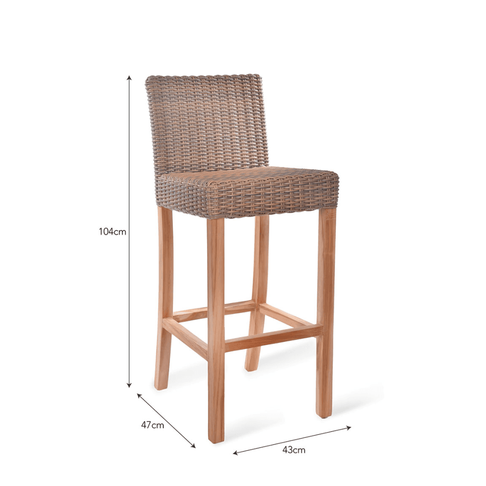 Lymington Bar Stool, Natural