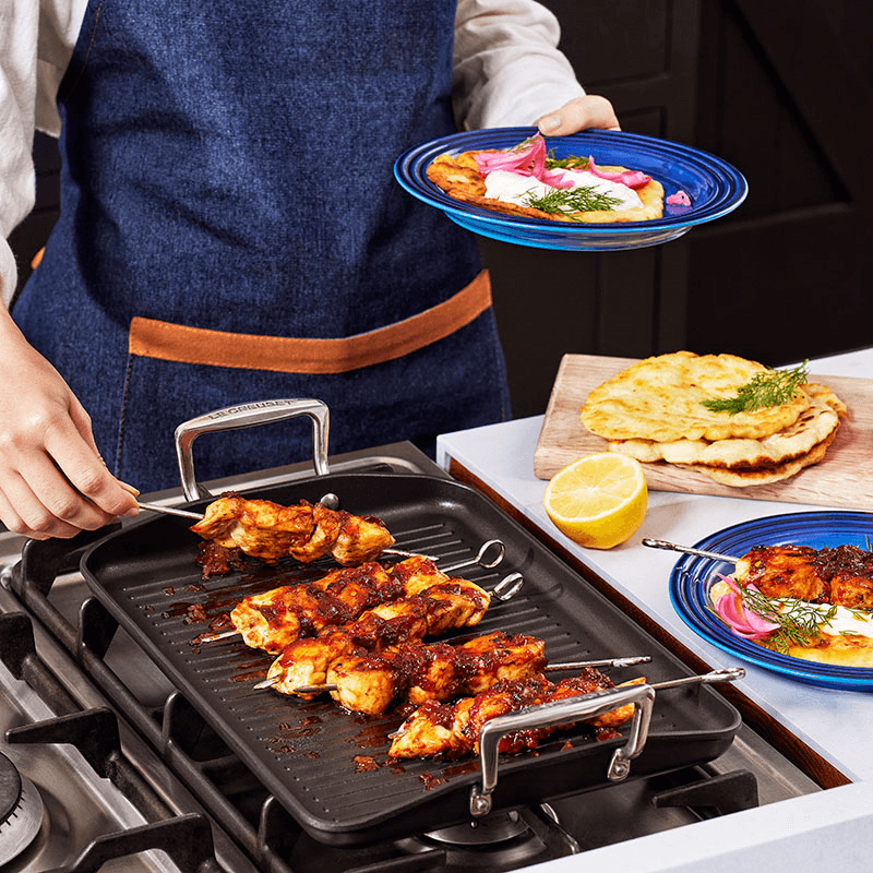 Toughened Non-Stick Ribbed Rectangular Grill Pan