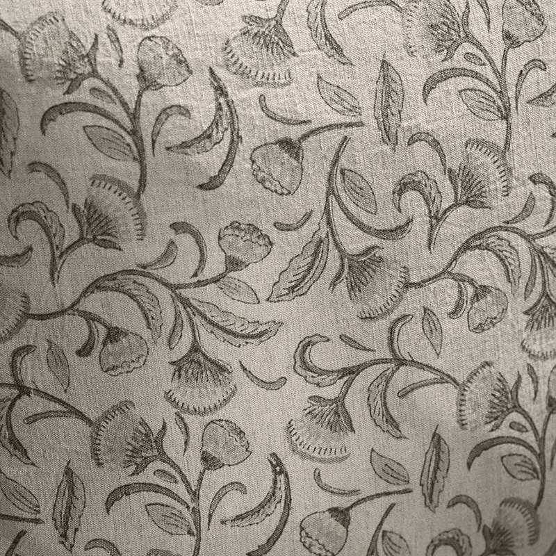 Diya Hand Block Printed Cushion Cover, Green
