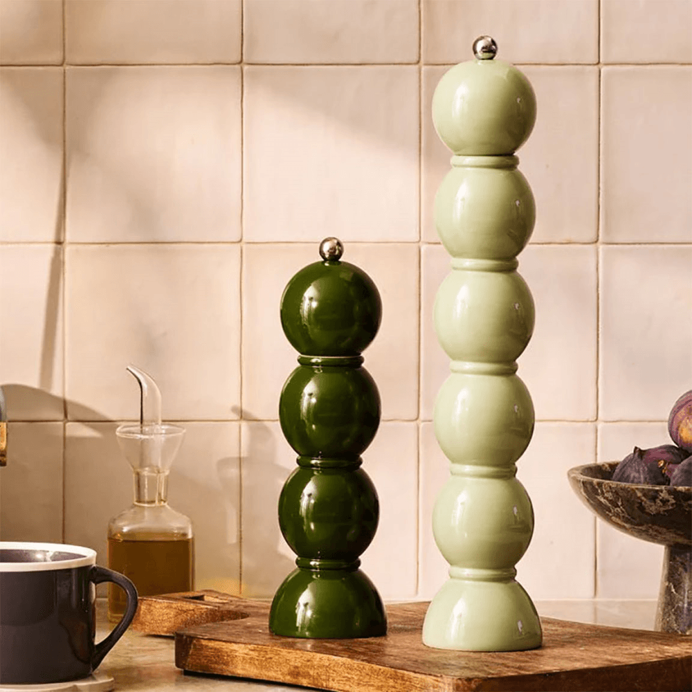 Lacquered Bobbin Grande Salt or Pepper Mill