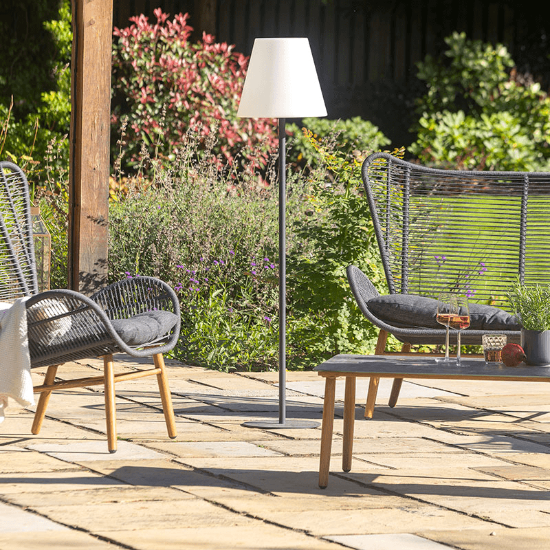 Outdoor Floor Lamp, Grey
