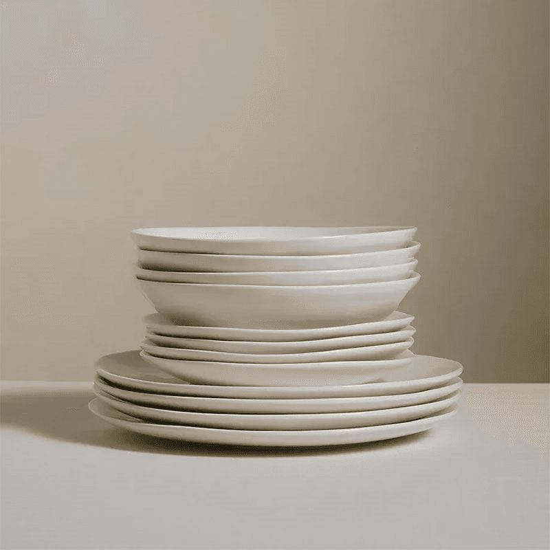 Burnham 12 Piece Dinner Set, White
