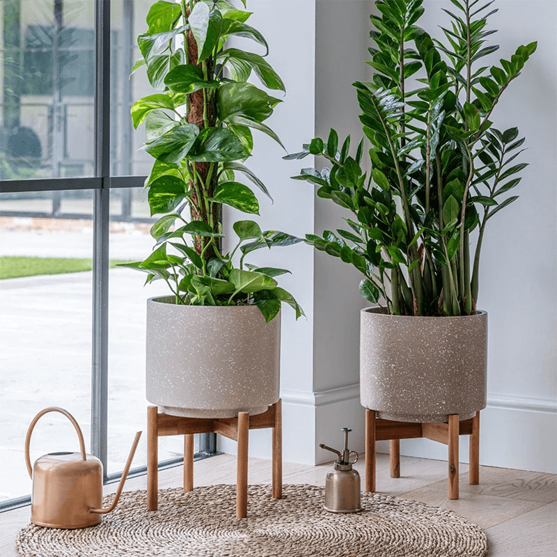 Valetta Speckled Planter with Stand