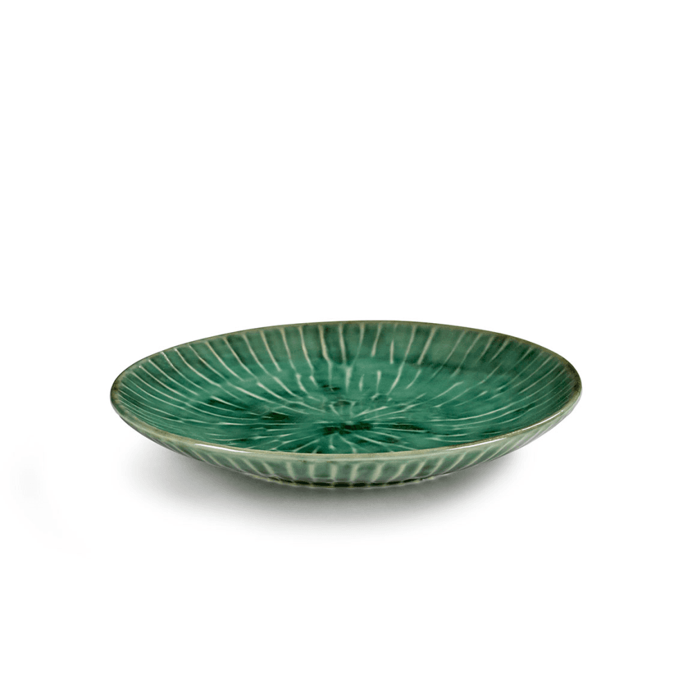 Verde Lanza by Pascale Naessen Set of 2 Starter Plates, Green