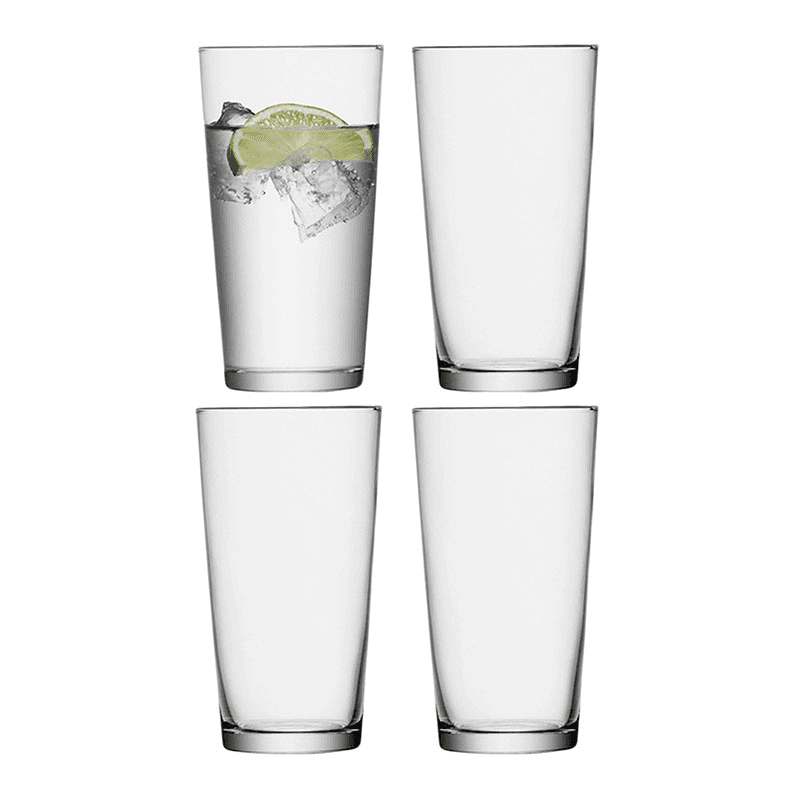 Gio Set of 4 Glasses, Clear