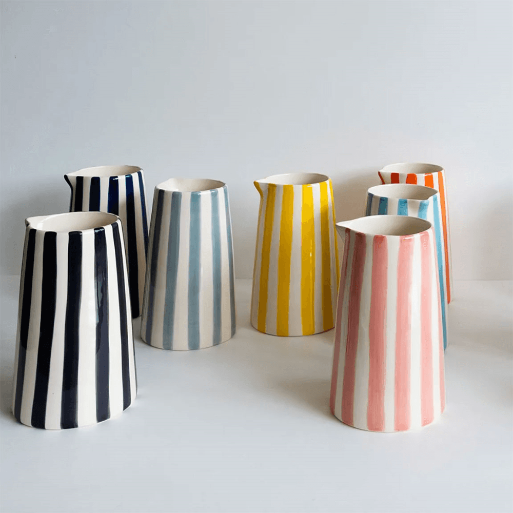 Candy Stripe Pitcher