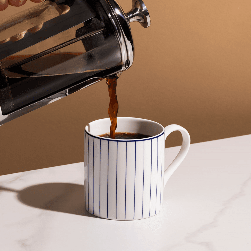 Bone China Pinstripe Mug