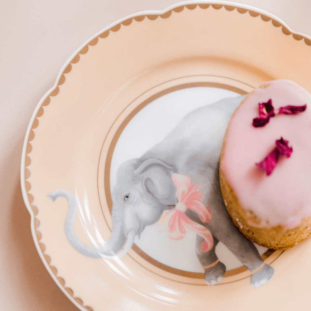 Elephant Tea Plate, Multi