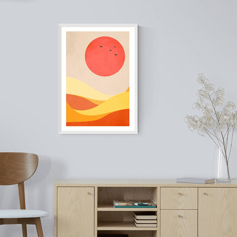 Kubistika Sweet Harmony Print, Orange