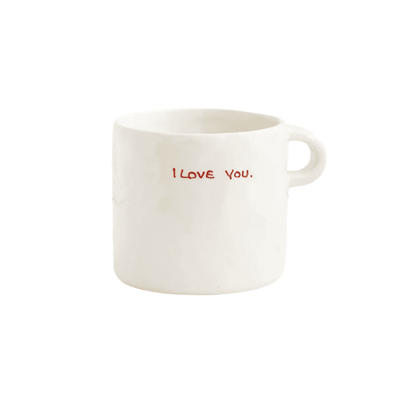I Love You Mug, Red