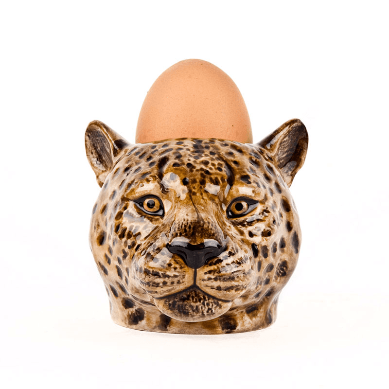 Leopard Egg Cup, Orange