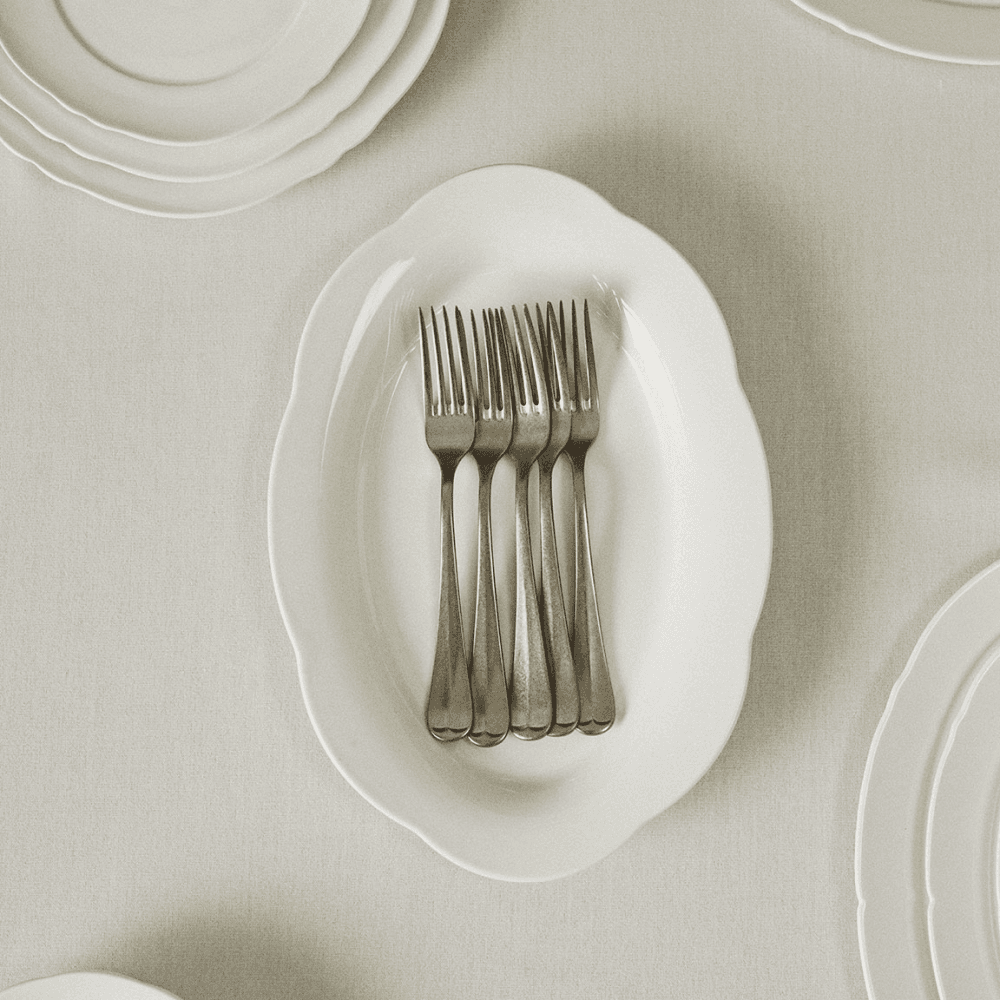 Silhouette by Sergio Herman Set of 2 High Oval Plates, White