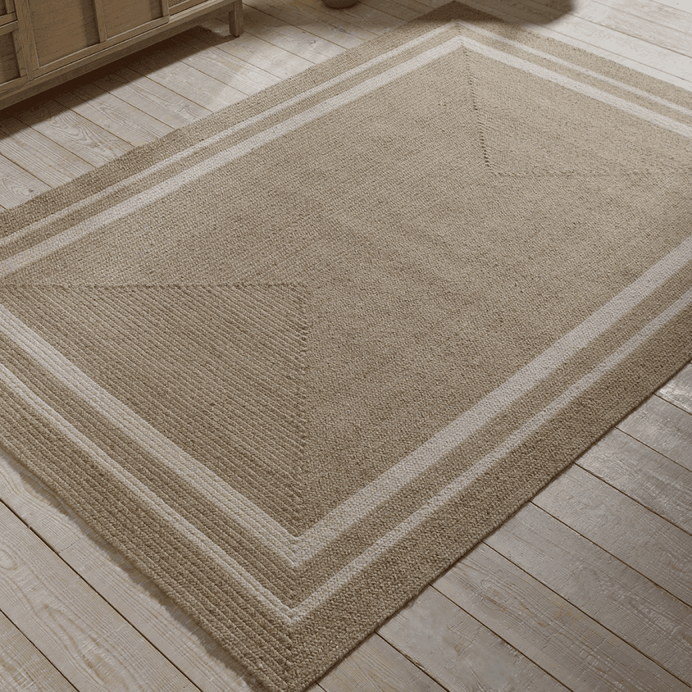 Agna Border Rug, Neutral