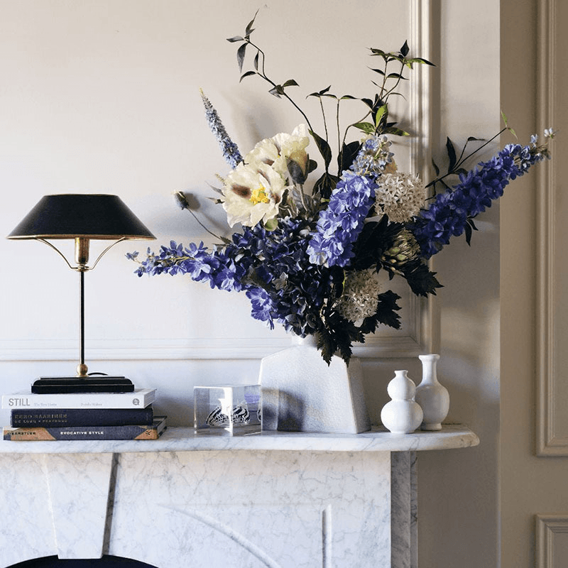 Grisewood Table Lamp and Shade, brass and iron