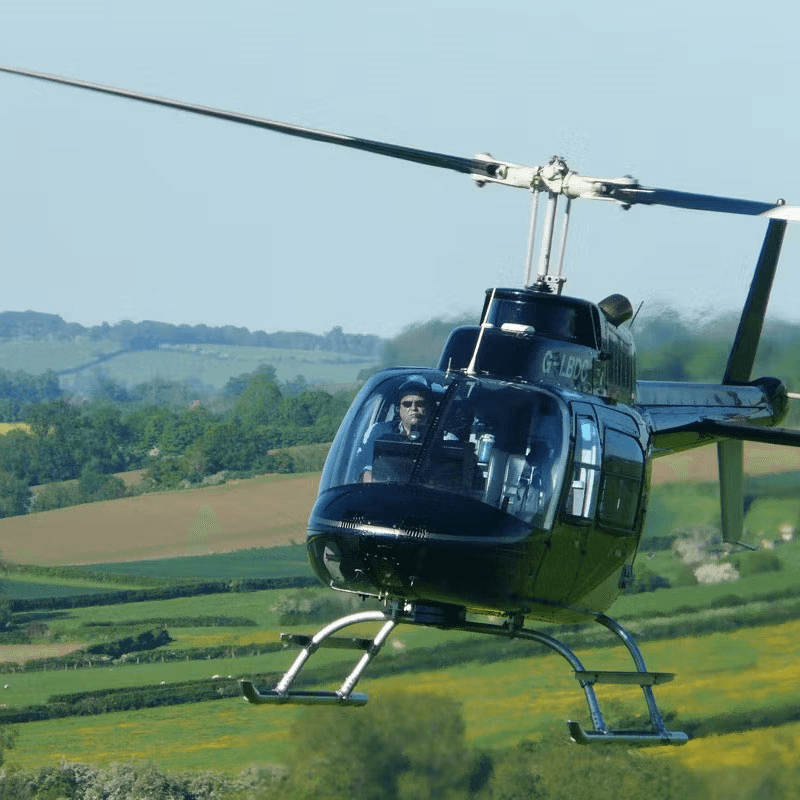 18 Mile Helicopter Pleasure Flight with Bubbly for Two