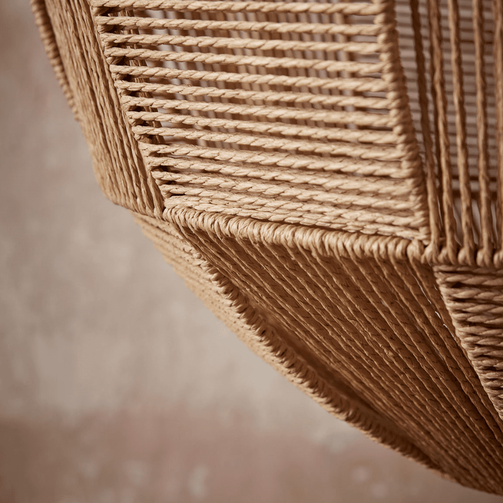 Woven Oversized Pendant, Natural