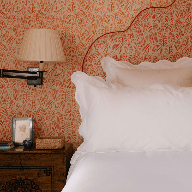 Alexandra Wavy Scalloped Pair of Pillowcases
