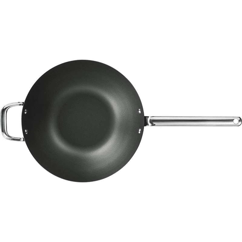 Iron Wok In Sleeve, Black