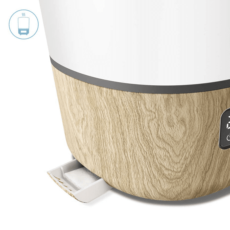 Breathe Electric Humidifier, White/ Natural