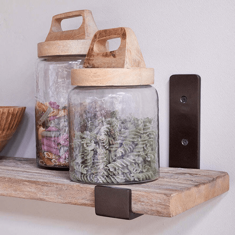 Ibo Reclaimed Wood & Iron Shelf
