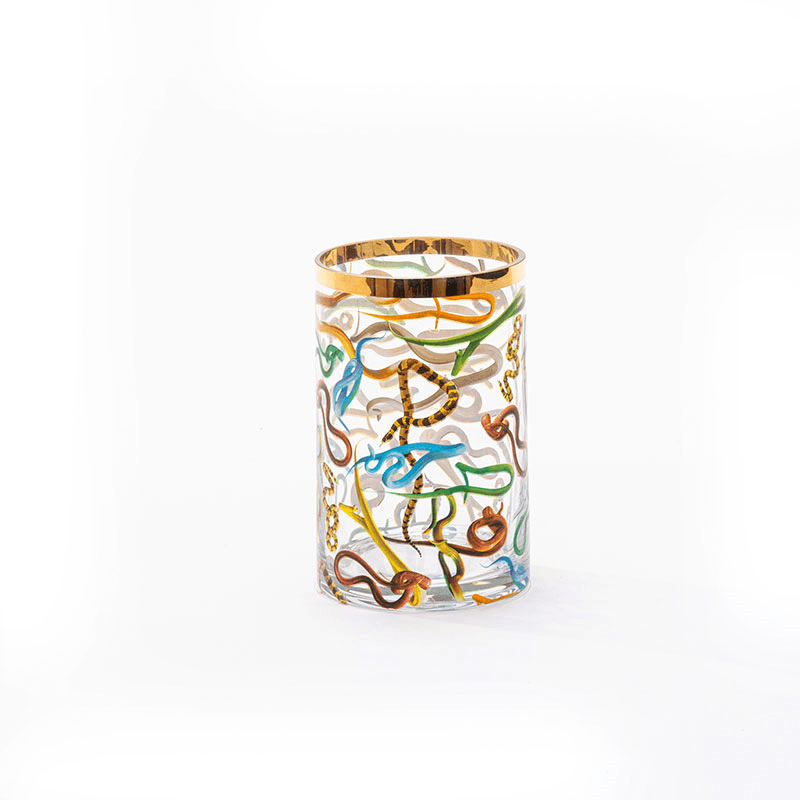 Toiletpaper Snakes Cylindrical Vase