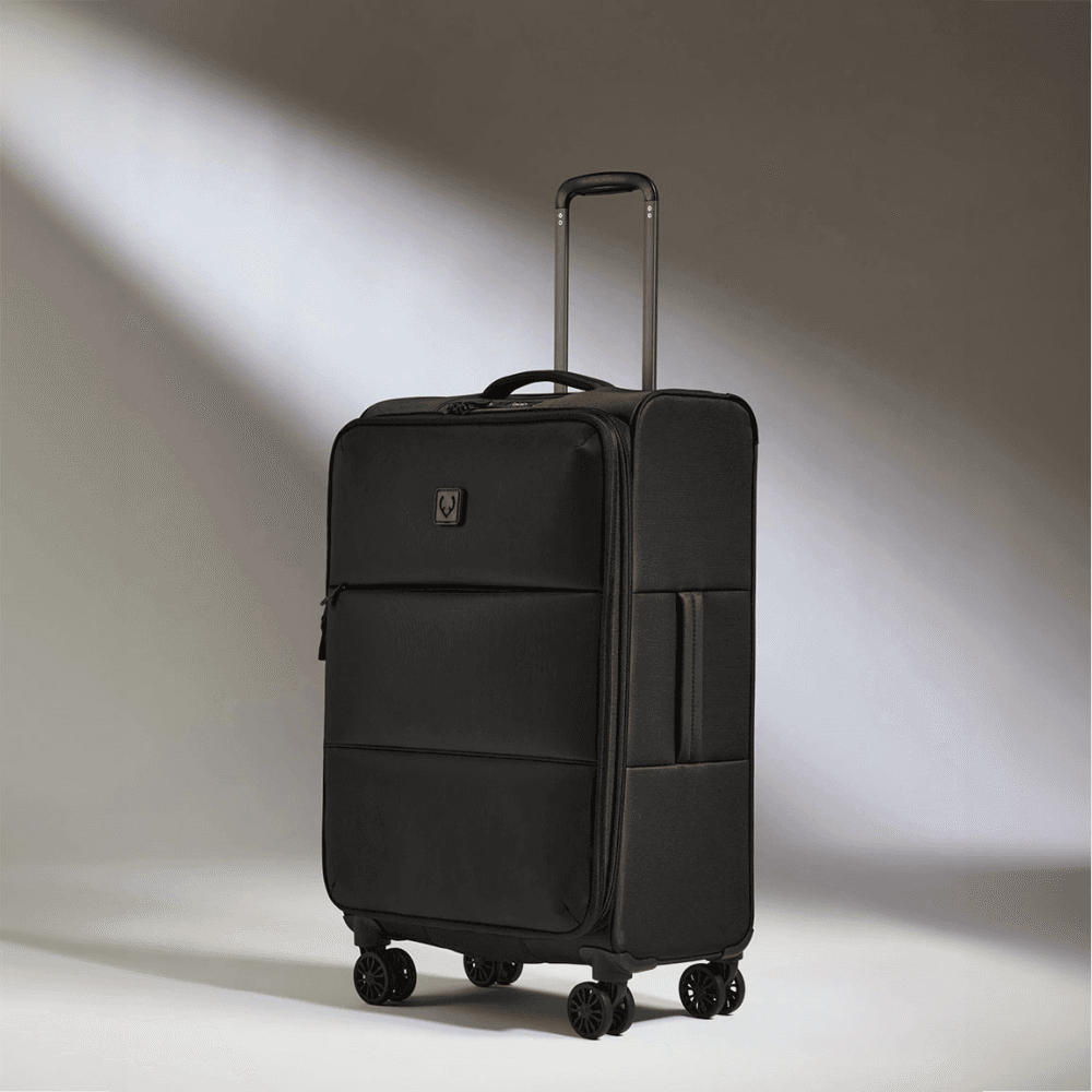 Urban Soft Stripe Expandable Suitcase