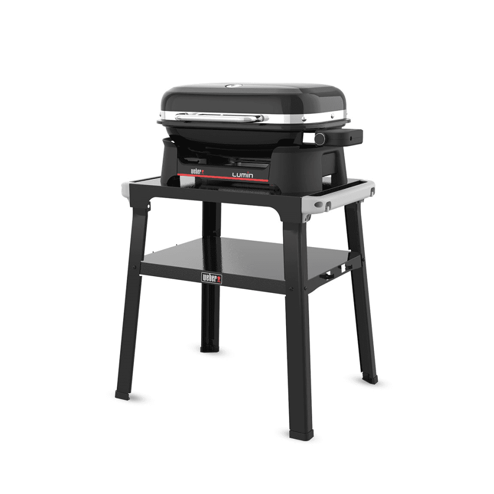 Lumin Compact Electric Grill With Stand, Black