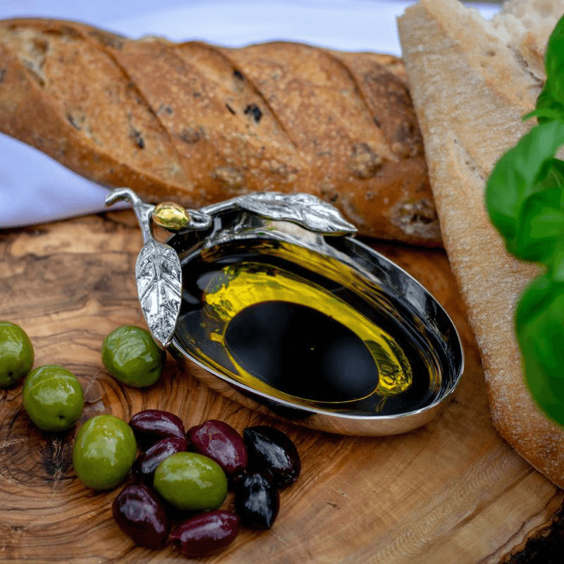 Olive Dipping Bowl, Silver