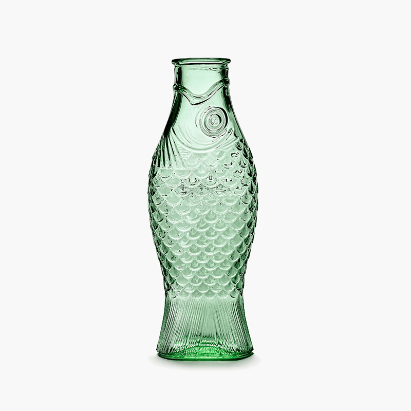 Fish And Fish Bottle, Green