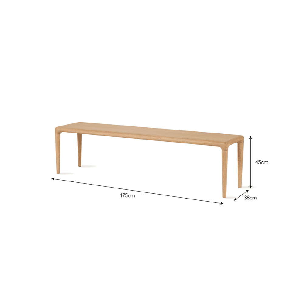 Ellwood Dining Bench, Natural