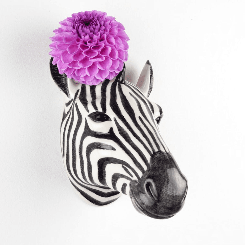 Zebra Wall Vase