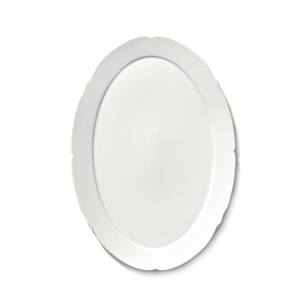 Silhouette by Sergio Herman Set of 4 Oval Plates, White