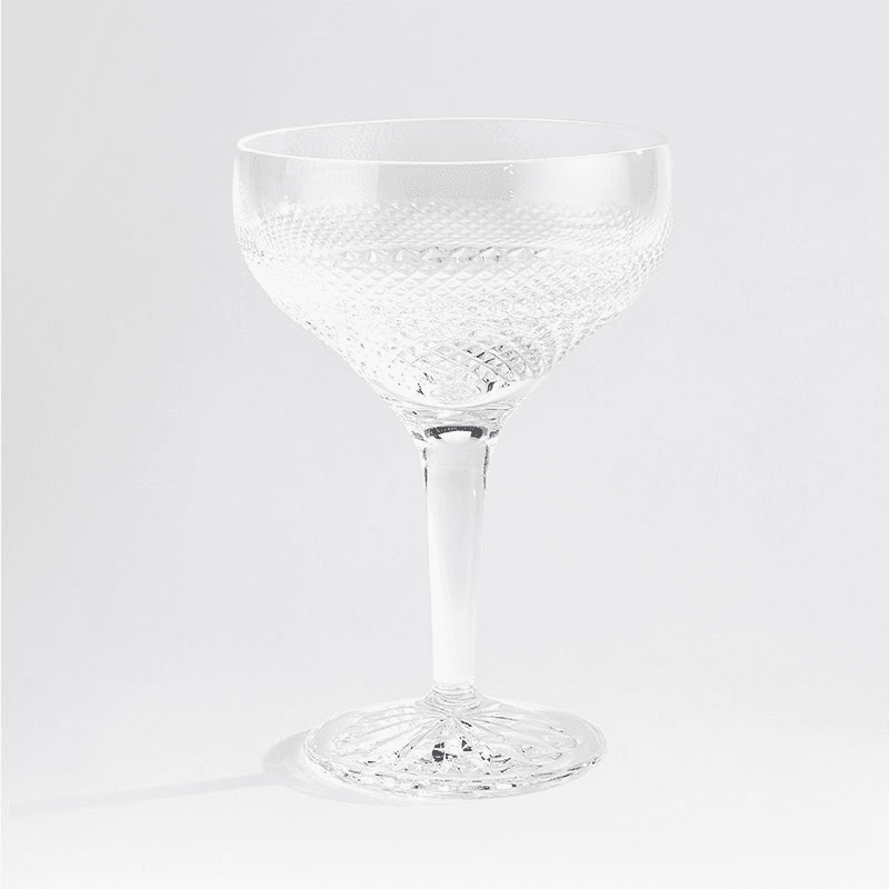 Huxley Set of 4 Coupe Glasses, Clear