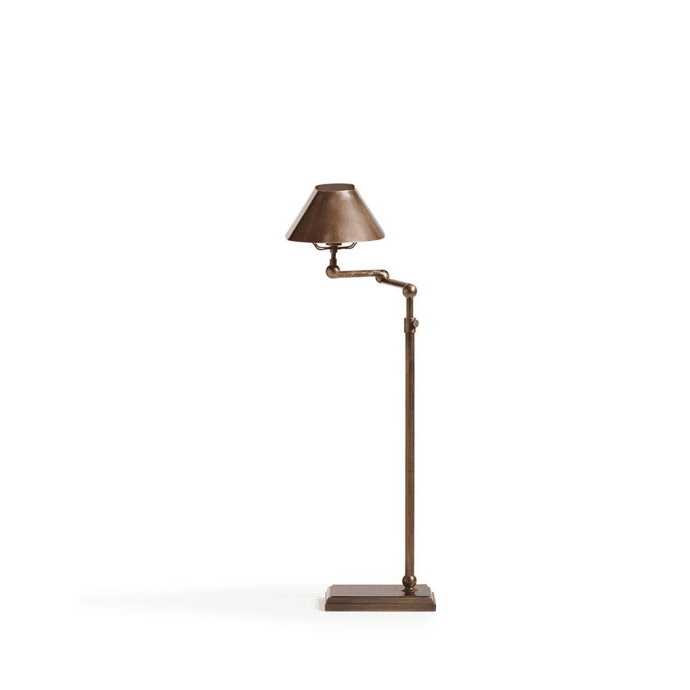 Grisewood Task Floor Lamp, Antique Brass