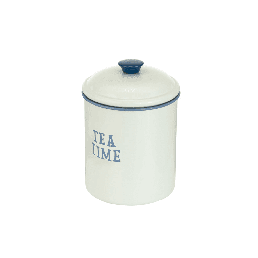Tea Time Tea Canister, Blue