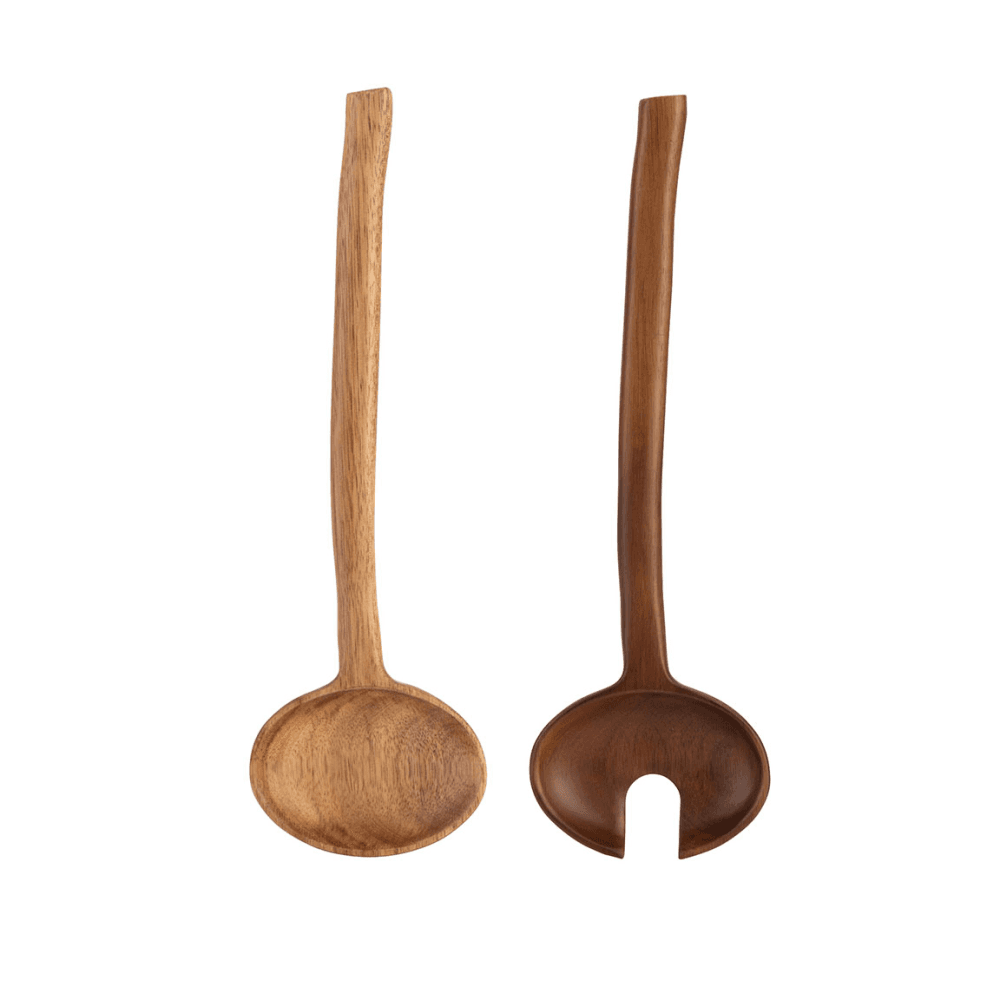 Travellers Rest Salad Servers, Acacia Wood