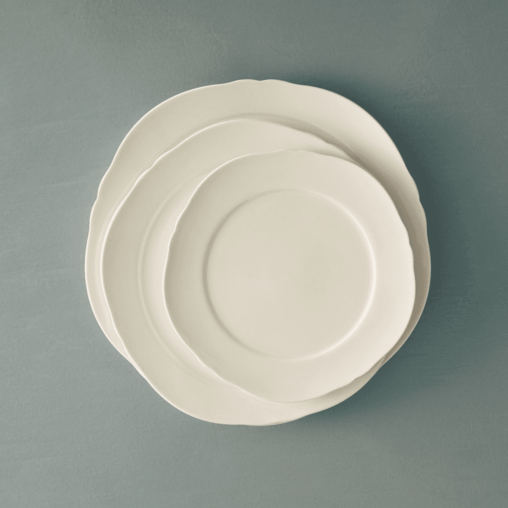 Silhouette by Sergio Herman Set of 4 Starter Plates, White