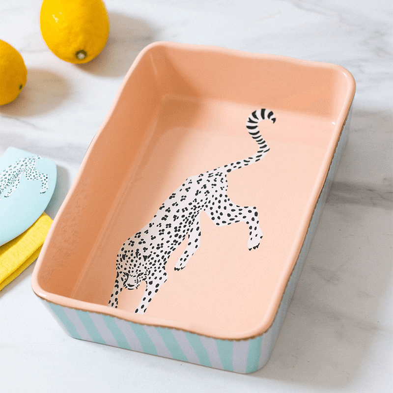 Cheetah Rectangular Roaster