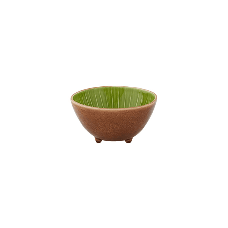 Tropical Fruits Kiwi Bowl, Green/Brown