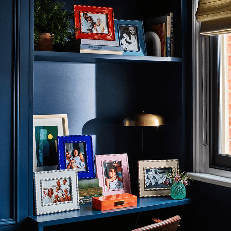 Lacquered Bobbin Photo Frame
