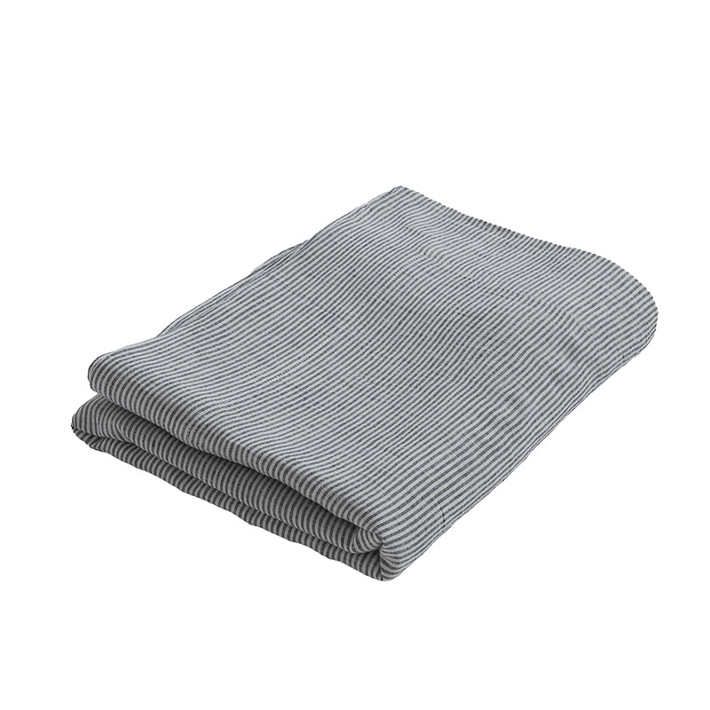 Sid Stripe Tablecloth, French Blue
