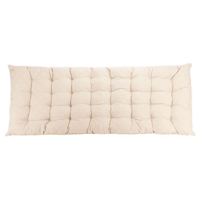 Daisy Bench Seat Pad, Ecru