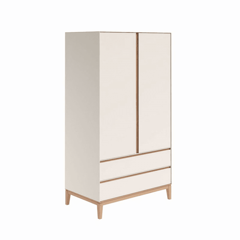 Lars Two Door Wardrobe, Cashmere and Oak