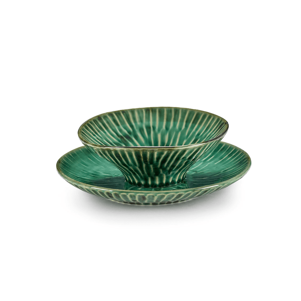 Verde Lanza by Pascale Naessen Set of 2 Soup Bowls, Green