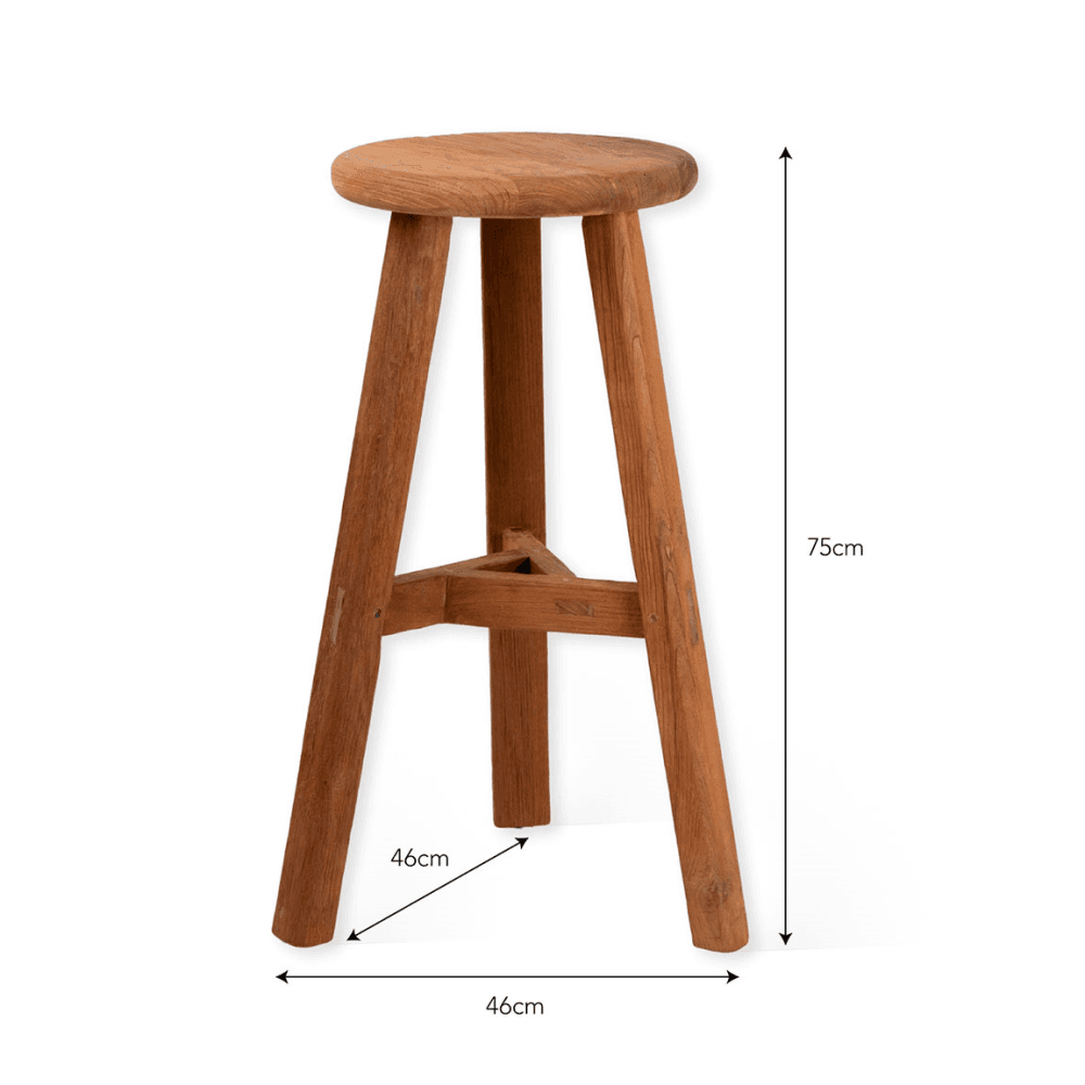Hawthorne Bar Stool, Natural