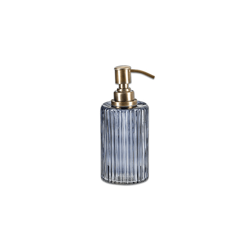 Valeska Recycled Glass Soap Dispenser, Grey Smoke