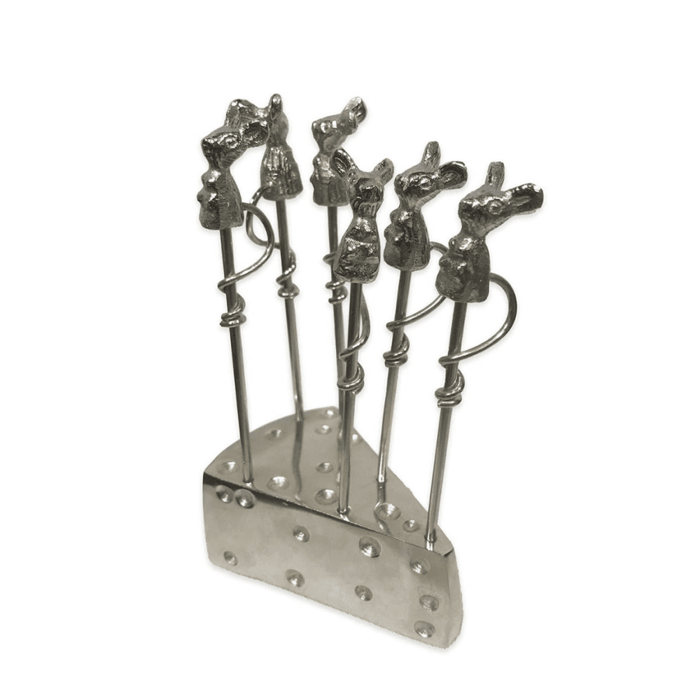 Mouse Set of 6 Picks and Holder