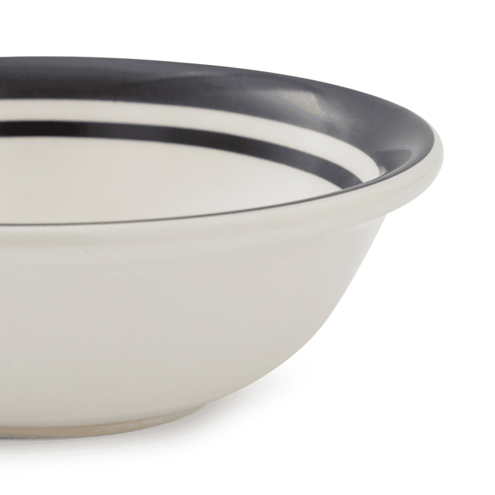 Potters Stripe Set of 4 Bowls, Black